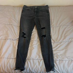 American Eagle next level stretch jeans with rips